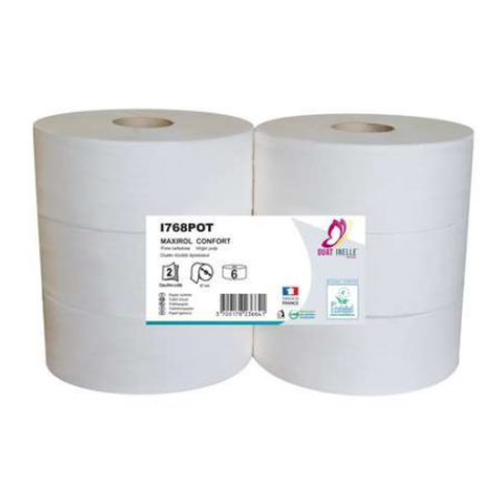 Papier toilette maxi jumbo 6 rouleaux roccia