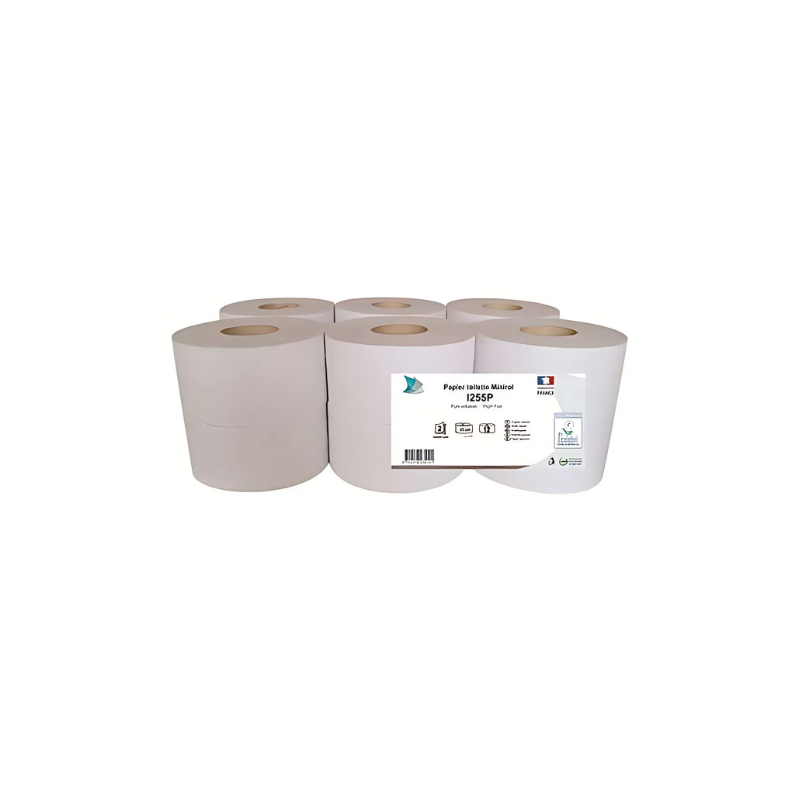 12 rouleaux papier toilette mini jumbo 160m roccia france